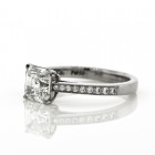 2.01CT  Asscher Cut Diamond Engagement Ring in a Platinum Setting